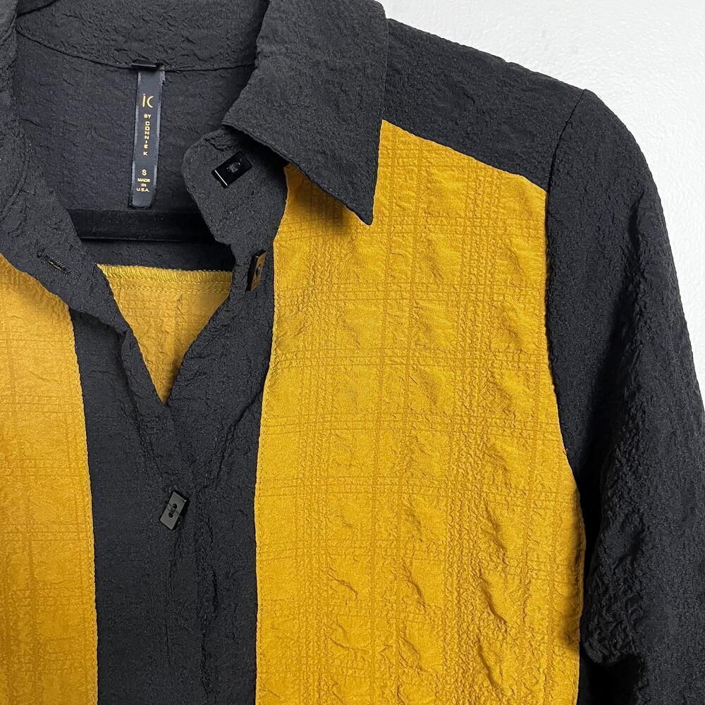 NWT IC by Connie K Button Front Color Block Tunic… - image 4